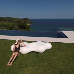 Impermeabile Led cambia colore paesaggio luce decorativa moderna sedia a sdraio cortile Patio giardino a forma di nuvola panca mobili - Product Image 4