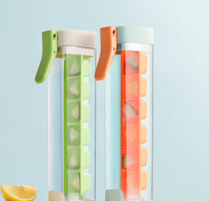 Mini 6-Cube One-Click Plastic <span class=keywords><strong>Ice</strong></span> <span class=keywords><strong>Maker</strong></span> e Picolé Mold Sustentável <span class=keywords><strong>Ice</strong></span> <span class=keywords><strong>Block</strong></span> Cream Stamp Bandeja para venda