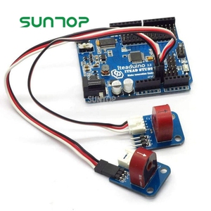 Módulo de Sensor de corriente CA 0 ~ 5A, placa de Sensor de amperímetro para Arduino con Cable Dupont