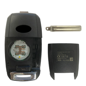 CN051185 CEED 2018 için OEM araç tuşları 3 düğme 433mhz Flip anahtar Fob FCC ID DD3TX1302 JD 4D + 60 çip parça numarası 95430-A2100 - Product Image 3