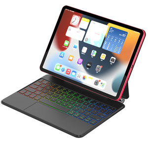 Para iPad 10th Generation Case con teclado Multi-Touch Trackpad 7 Color Retroiluminado Flotante Cantilever Stand Teclado inalámbrico - Product Image 5