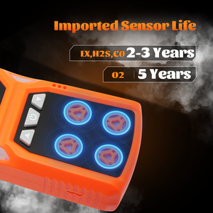 Aikesi 4 Gas Detector Monitor H2S,<strong>O2</strong>,CO,Explosive Multi Indicator With Vibration ,alarm,rechargeable, Customized DDS <strong>Sensor</strong> - Product Image 3