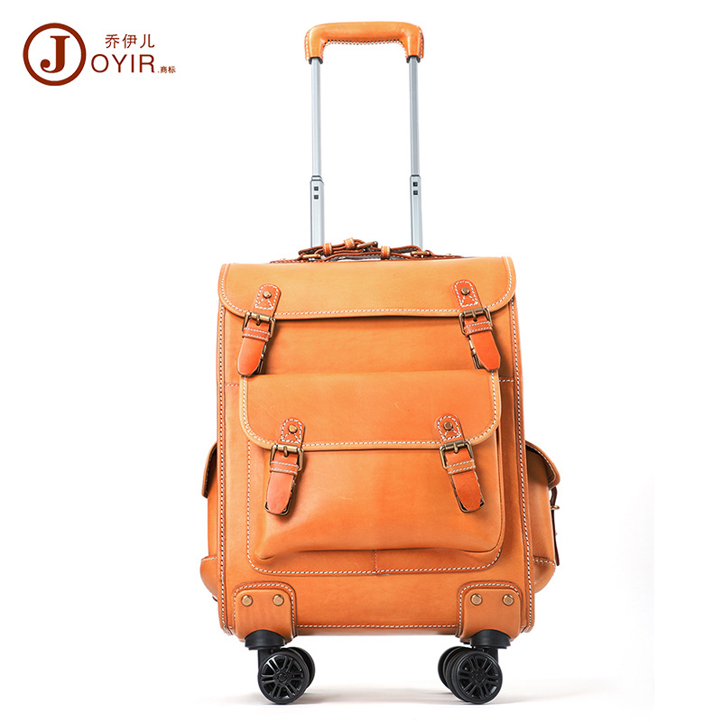 6485 Vegetable Tanned Leather, Yellow-brown