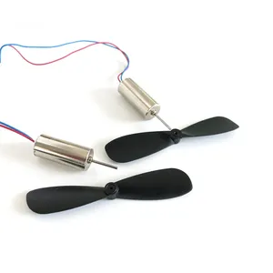 Hot 1set=2pcs DC3.7-4.2V 716 7*16MM Micro DIY Helicopter Coreless DC Motor With Propeller Great Torque High <strong>Speed</strong> Motor - Product Image 2