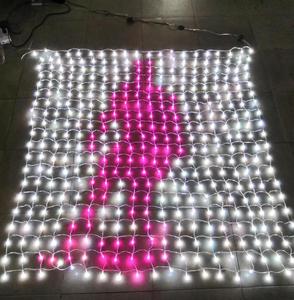 Programmierbare pixel led <span class=keywords><strong>net</strong></span> außen rgb Weihnachten mesh string vorhang lichter dekoration 2x2M