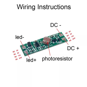 Intelligentes Lichtsteuerungs-Sensorsc halter modul LED-Nachtlicht sensor platine 12 V24V Roboter autos pielzeug Kinderspiel zeug herstellung - Product Image 4