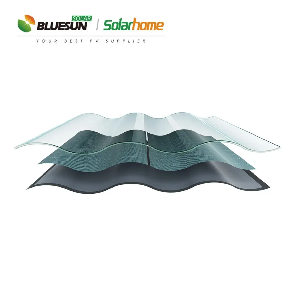 Bluesun slate solar cell roof tile 30w solar panel roof tiles mounting with free Custom design