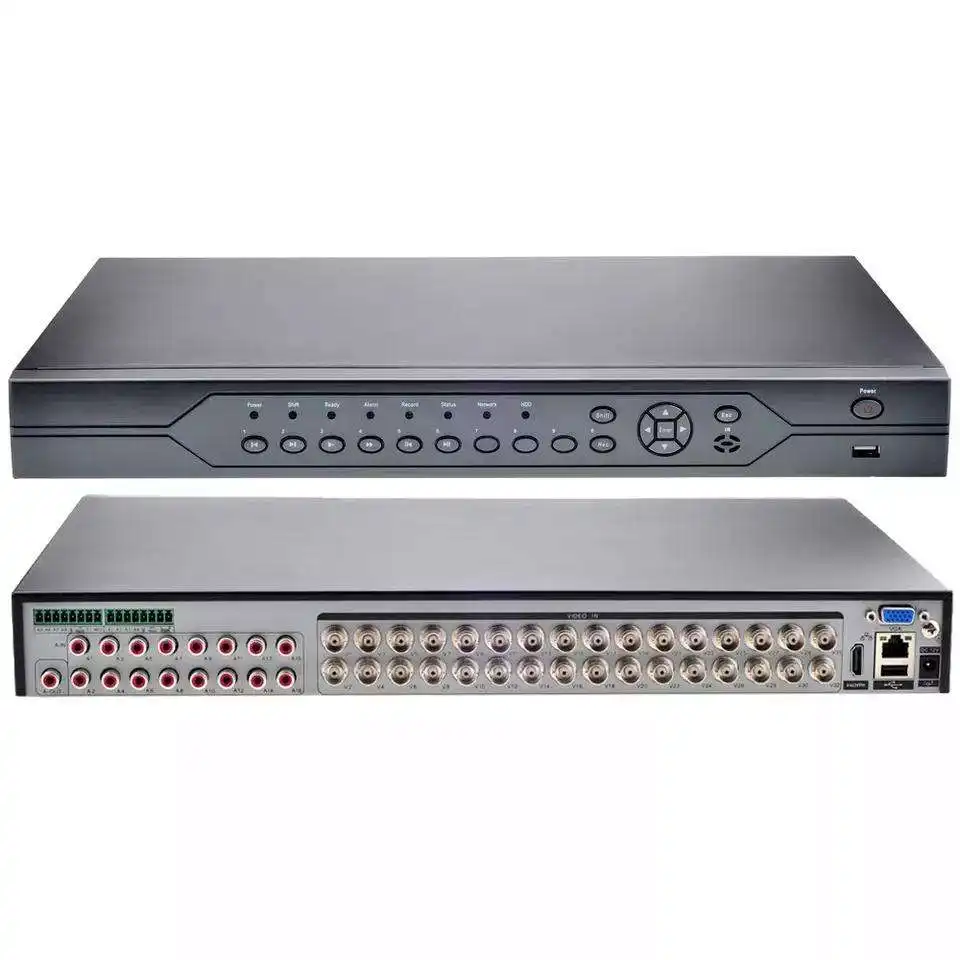 Gravador de vídeo de vigilância híbrido 5mp 32 canais, sistema de segurança híbrido cvi tvi ahd cctv dvr xmeye 16ch 4k nvr h.265 32ch dvr