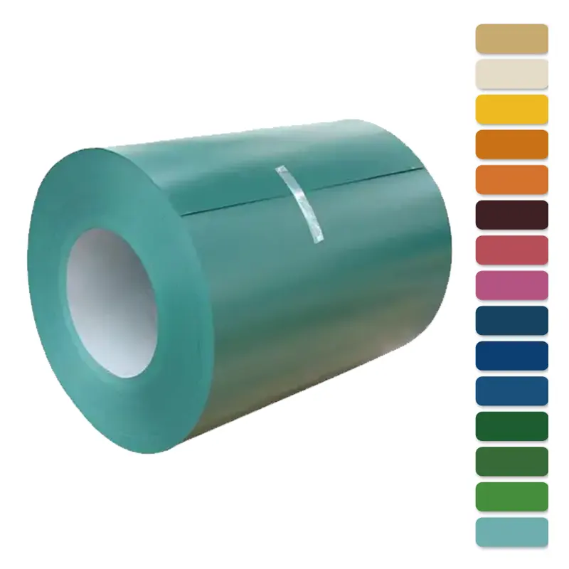 صفائح تسقيف معدنية مطلية بالفولاذ ملونة عالية الجودة Coilppgi/ppgl DX51D DX52D DX53DRal 9006 للتطبيقات المنزلية