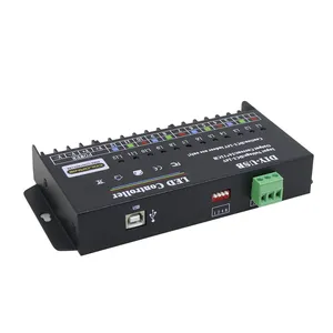 DC5-24V 5Ax12CH DIY usb'li şerit LED programlama denetleyici 12-Channel tek renk RGB şerit 60A için Dimmer LED şeritler