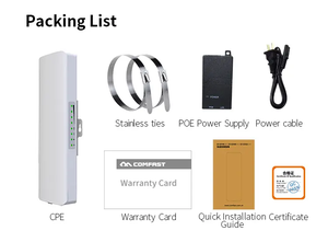 Equipo de red 2024 COMFAST 2, 2 V2, 5KM, largo alcance, PTP, PTMP, 300Mbps, 2,4 GHz, inalámbrico, WiFi para exteriores, CPE - Product Image 3