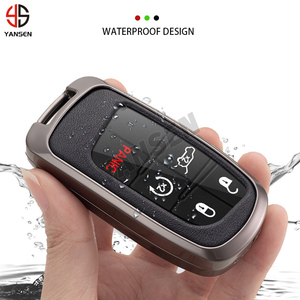 Çinko alaşım araba anahtar kapağı kılıfı kabuk anahtarlık aksesuarları için Jeep Grand Cherokee pusula WK2 KL Wrangler JK Renegade komutanı - Product Image 5