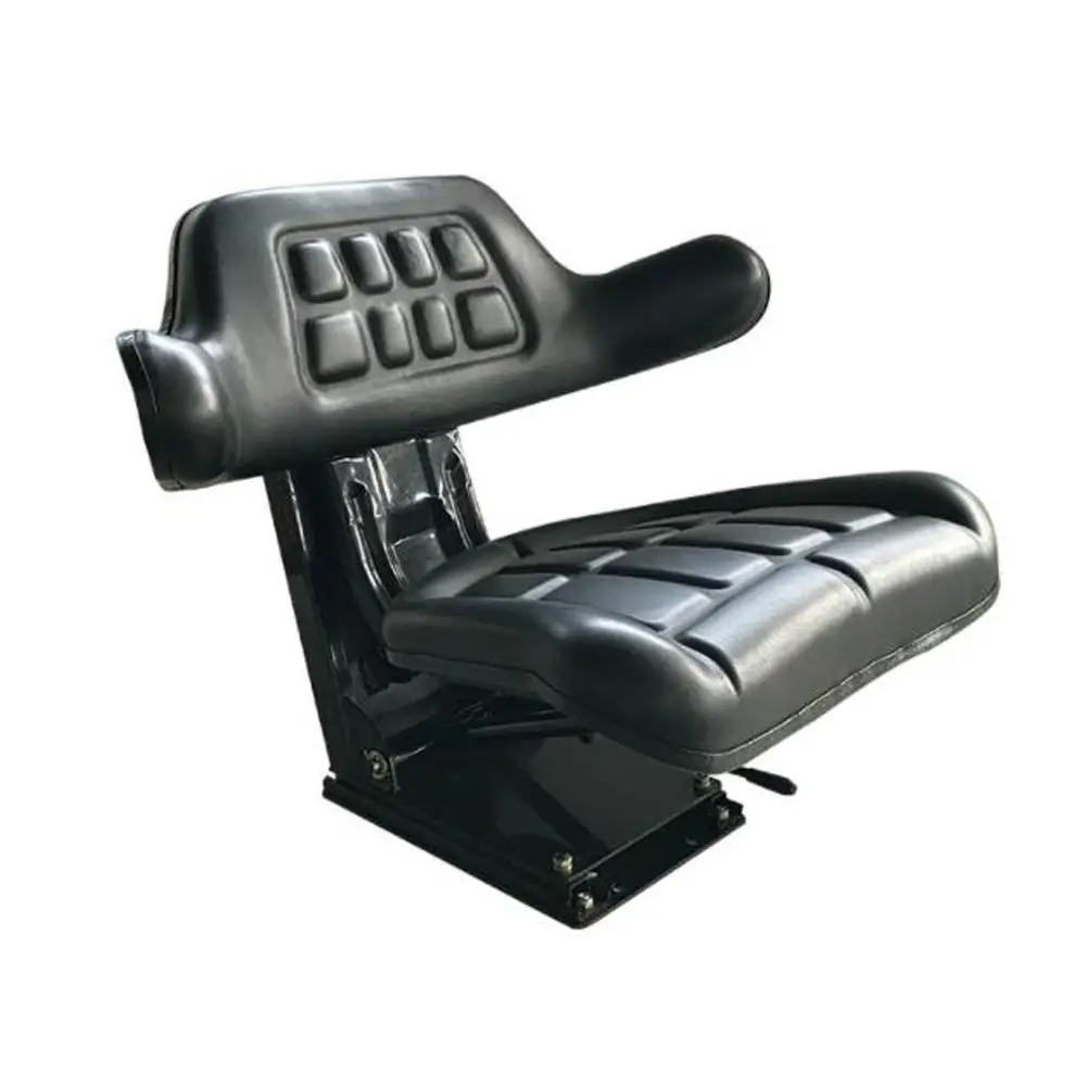 Asiento de suspensión para Tractor, asiento deslizante mecánico con Respaldo envolvente, ajustable, negro y amarillo, para John Deere, nuevo