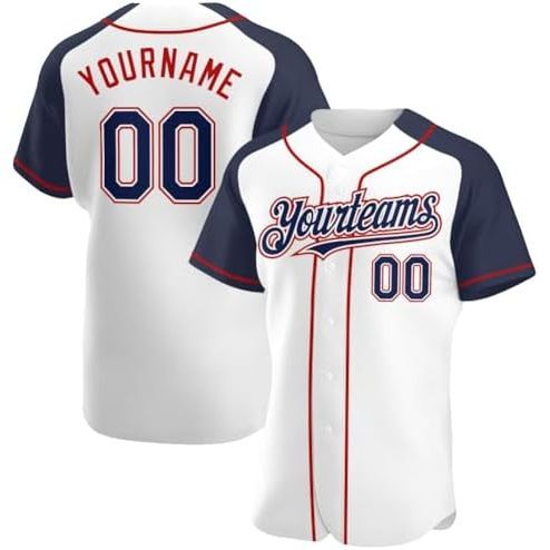 Raglan Sleeves Stylewhite Navy Red