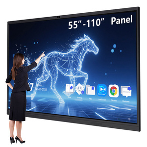 55 65 75 85 86 98 110 inch Bút ngón tay cảm ứng tương tác màn hình phẳng 4K LCD kỹ thuật số tương tác bảng thông minh cho các trường học giảng dạy - Product Image 1