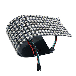 Цифровая Гибкая Светодиодная панель WS2812 5050 RGB с индивидуально адресуемой полноцветной платой дисплея 8*8,16*16,8*32 - Product Image 1