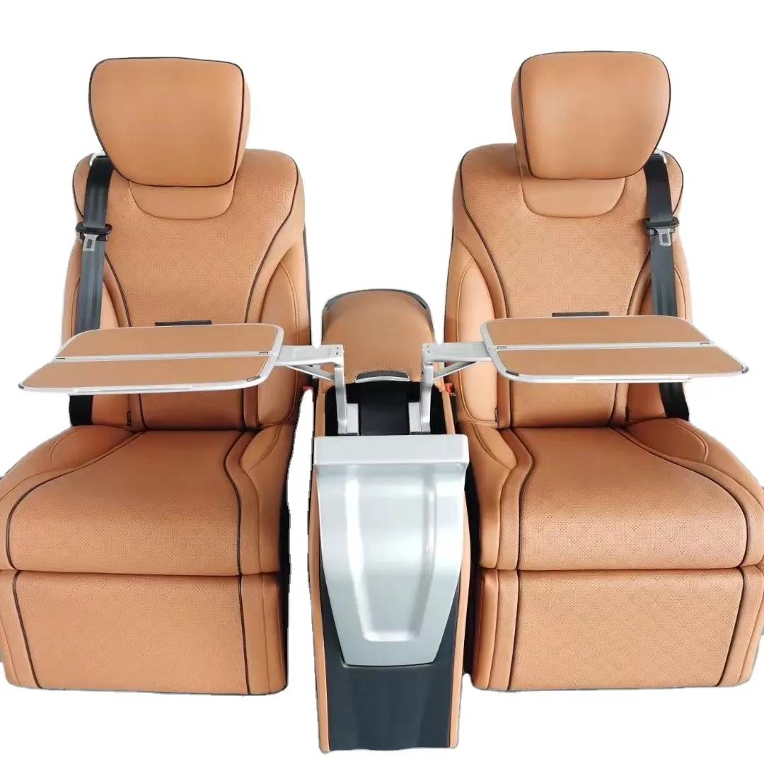 Conjunto de cuatro asientos modificado de lujo, silla de coche VIP de lujo, sofá cama para furgoneta, MPV, BenzVCLASS/V250/VITO, China res