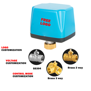 DN15 DN20 3路双线一控电动球阀DC9-24V AC110V- 220V黄铜电动控制执行器球阀 - Product Image 2