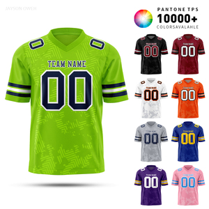 <span class=keywords><strong>Jersey</strong></span> sepak bola Amerika kustom kualitas tinggi pakaian seragam sublimasi terbaru lengan pendek untuk dewasa dan anak muda - Product Image 3