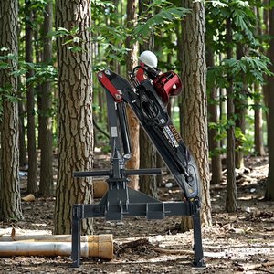 Z Folding Arm 7.5m <strong>Reach</strong> Timber Log Grapple <strong>Crane</strong> , Truck / Tractor Trailer 1 Ton Log <strong>Crane</strong> with H Outrigger - Product Image 1