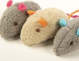 <strong>Catnip</strong> Cat Toys - Gray/Cream, 3 Count - Product Image 3