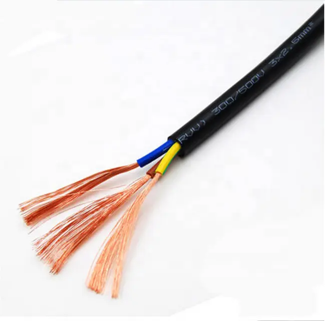 Wholesale 3 × 2.5ミリメートルPVC Electrical Wire Color Code