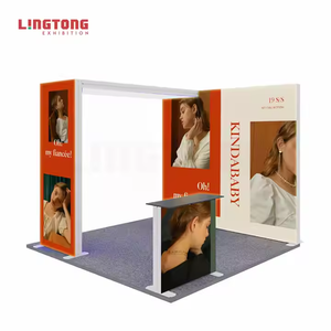 SEG Modular Portable Exhibition Booth <strong>3x3</strong> Pop-Up Trade Show <strong>Display</strong>, Portable Backdrop, and Versatile for Events and Exhibitions - Product Image 3