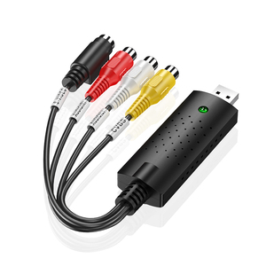 USB 2.0 VHS到DVD转换器模拟视频到数字格式音频视频DVD VHS记录采集卡质量PC适配器
