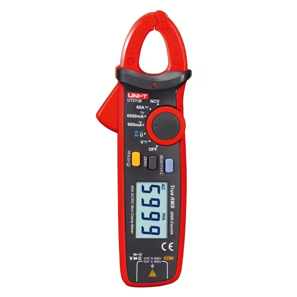 Uni-t UT211B 60A High precision Mini Clamp meter AC DC resistance Capacitor clamp meter