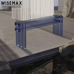 WISEMAX家具现代北欧设计透明亚克力控制台桌子塑料边桌走廊橱柜家居装饰控制台 - Product Image 4