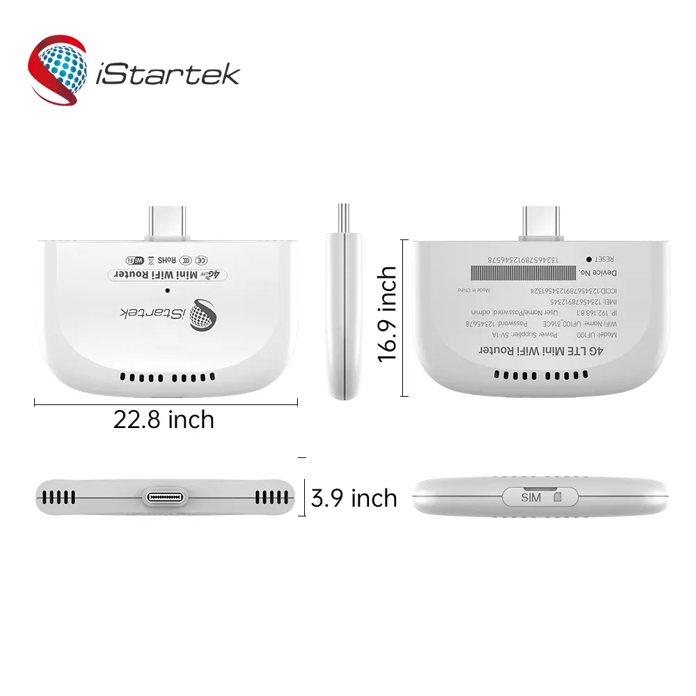 Điện thoại di động LTE Dongle hotspot mở khóa 4G modem wifi router với thẻ Sim cho du lịch hoạt động ngoài trời