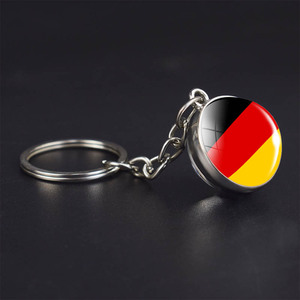 National Flag <strong>Key</strong> Chain Poland Czech Republic Slovakia Hungary Germany Austria Switzerland Liechtenstein Glass Ball <strong>Key</strong> Ring - Product Image 3