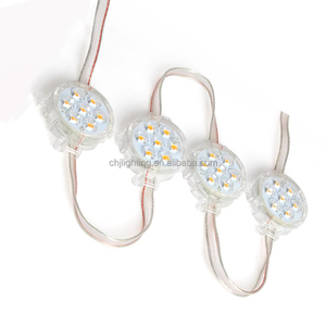 แหล่งจ่ายไฟจุด LED แบบแอดเดรส DC24V พิกเซล RGB LED 7LED 50มม. สำหรับป้ายโฆษณาป้ายโฆษณาตกแต่งป้ายโฆษณา - Product Image 2