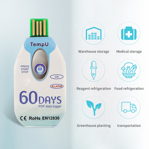 TempU <strong>Temperature</strong> <strong>and</strong> Humidity <strong>Data</strong> <strong>Logger</strong> Single Use PDF Report Recorder USB 10000 Points for Cold Chain - Product Image 5
