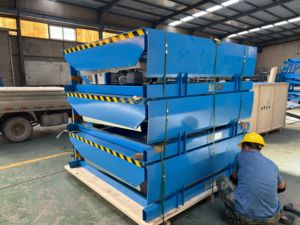 Factory Supply TUHE 12Ton Electric Dock Leveler Hydraulic Container <strong>Loading</strong> and <strong>Unloading</strong> Ramp - Product Image 5