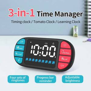 Neuer minimalisti scher Faux-Griff Visual Timer Wecker Spaß Pädagogische Countdown-Uhr Einstellbare Zeit LED-Anzeige Kinder Timer - Product Image 3