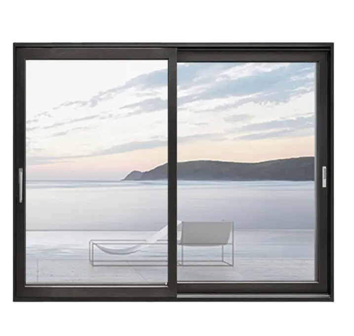 LVDUN, алюминиевые сверхпрочные Подъемные и скользящие двери, 2 панели с изоляционным закаленным стеклом и двойным остеклением