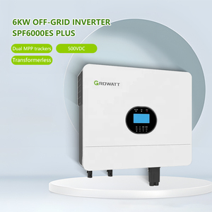 Venta al por mayor Growatt SPF6000Es Plus Inversor solar híbrido fuera de la red Salida monofásica 48VDC Voltaje de la batería Stock listo