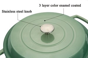 Sáng đồ gia dụng hiện đại 10-Piece gang Cookware Set với lớp phủ men không dính Pan gas & cảm ứng sẵn sàng thân thiện với môi - Product Image 2