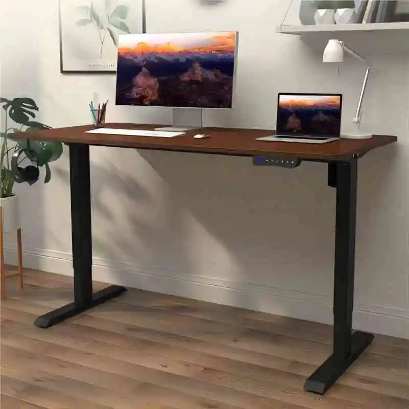 高級木製オフィスデスク木製テーブルリフトトップスタンディングコンピュータデスク商業用木製オフィス家具