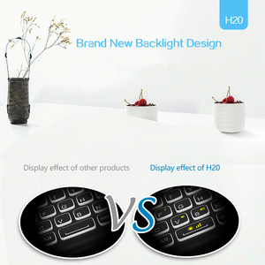 H20 Mini teclado inalámbrico retroiluminación Touchpad Air Mouse IR Leaning Control remoto para Android Box Smart TV Windows - Product Image 5