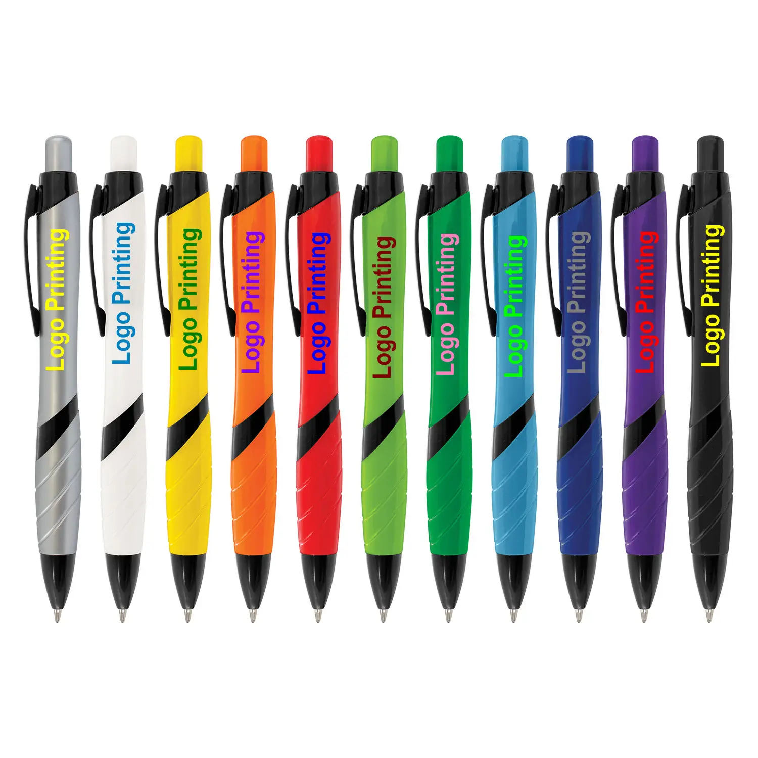 滑らかなジャンボパーカーリフィル、パーソナライズされた滑らかな書き込みインクボールペンを備えたカスタムプラスチックプロモーションボールペン