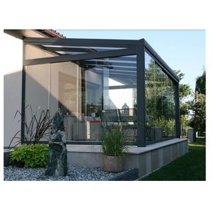 Hollandalı popüler Alu profil polycarbonate duvara monte polikarbonat çatı ile ağır 4X3 Gazebo Gazebo - Product Image 2