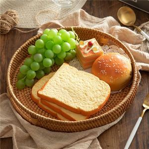 Прямоугольный лоток с ручкой, Экологичная плетеная сетка из ротанга, фруктов для вечеринки, шестигранный перламутр - Product Image 6