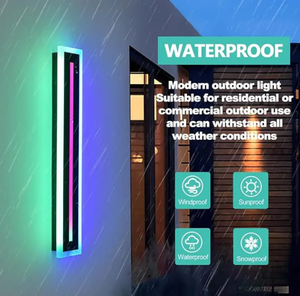 Fitman 110v 220v rgb שינוי צבע שינוי ip65 הוביל אור ליניארי רצועת קיר חיצונית עם שלט רחוק - Product Image 2