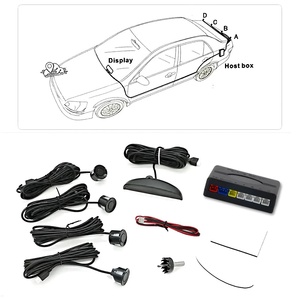 Junsun Sistema de radar de estacionamiento LED para automóvil de 4 sensores Indicador DE ALERTA DE SONIDO inverso de 22mm con función ADAS de 8 colores Garantía de 1 año - Product Image 5