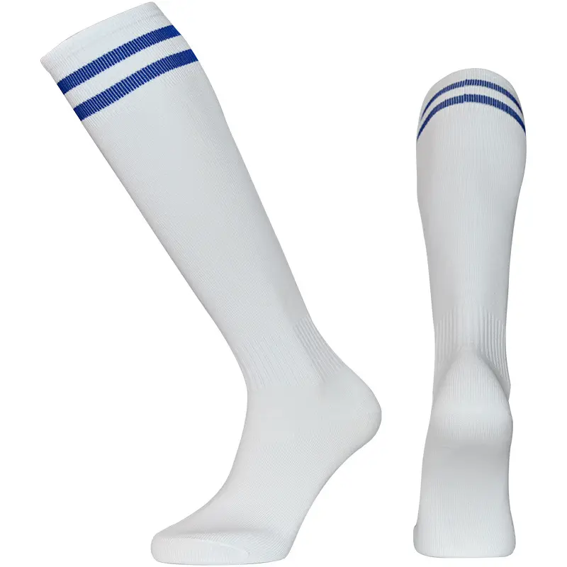 Chaussettes de football personnalisées pour garçons fabriquées en Chine Chaussettes de sport fines et antidérapantes pour adultes