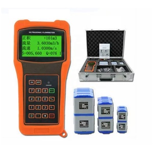Sensörde kelepçe ile ucuz dijital RS232 su el taşınabilir ultrasonik akış ölçer - Product Image 4