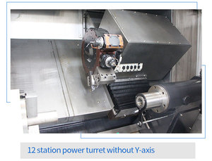 Torno CNC de alta precisión con eje C de husillo de 10 pulgadas y cama inclinada de máquina CNC de eje Y - Product Image 4
