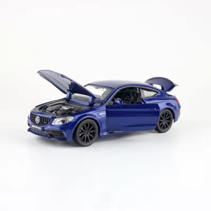 1:32メルセデスベンツC63SAMG車の音と光のリターンドアシミュレーション合金モデルコレクション - Product Image 1
